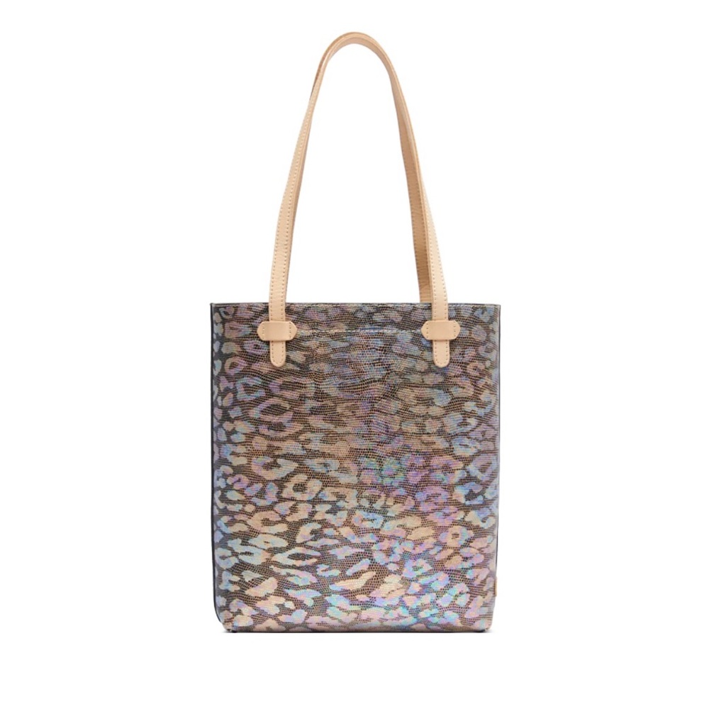 Consuela Iridescent Leopard Print Tote